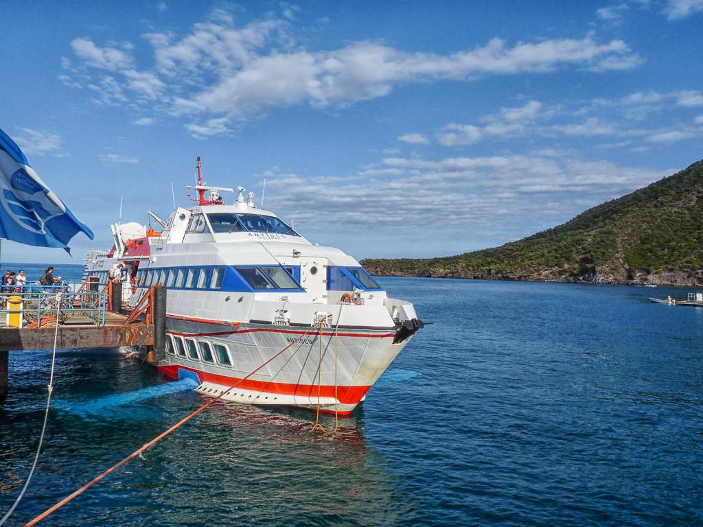 The ferry to the Aeolian islands