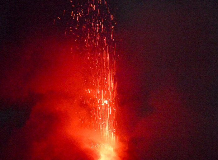 The lava at Stromboli summit