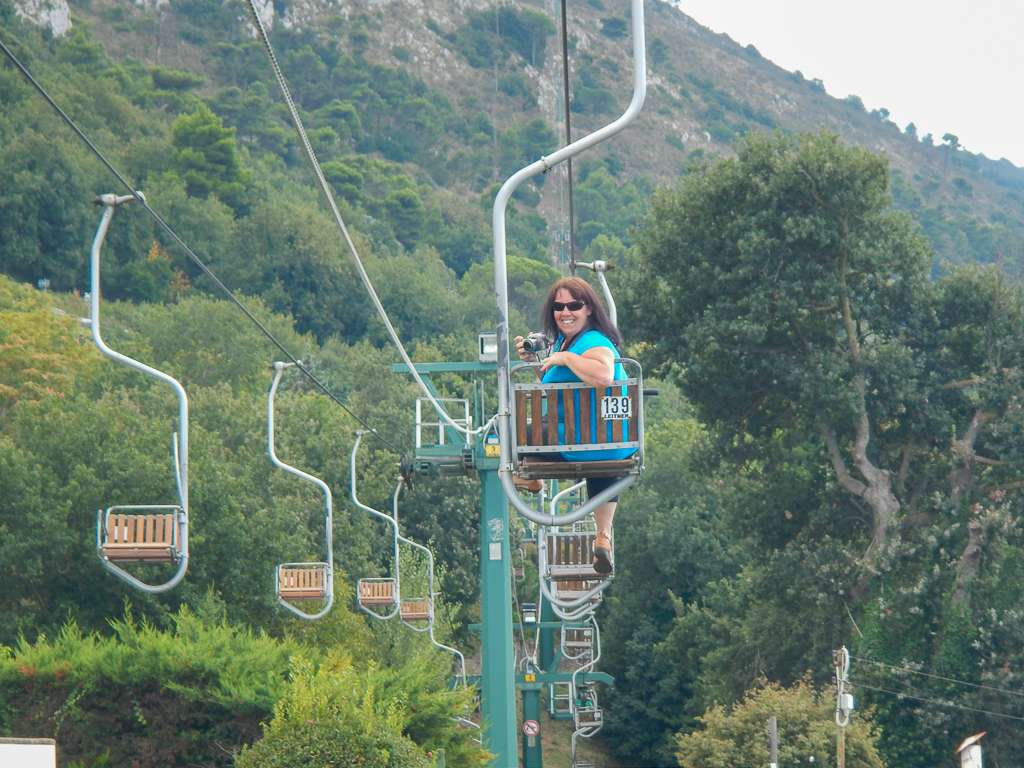 Chairlift to Ana Capri