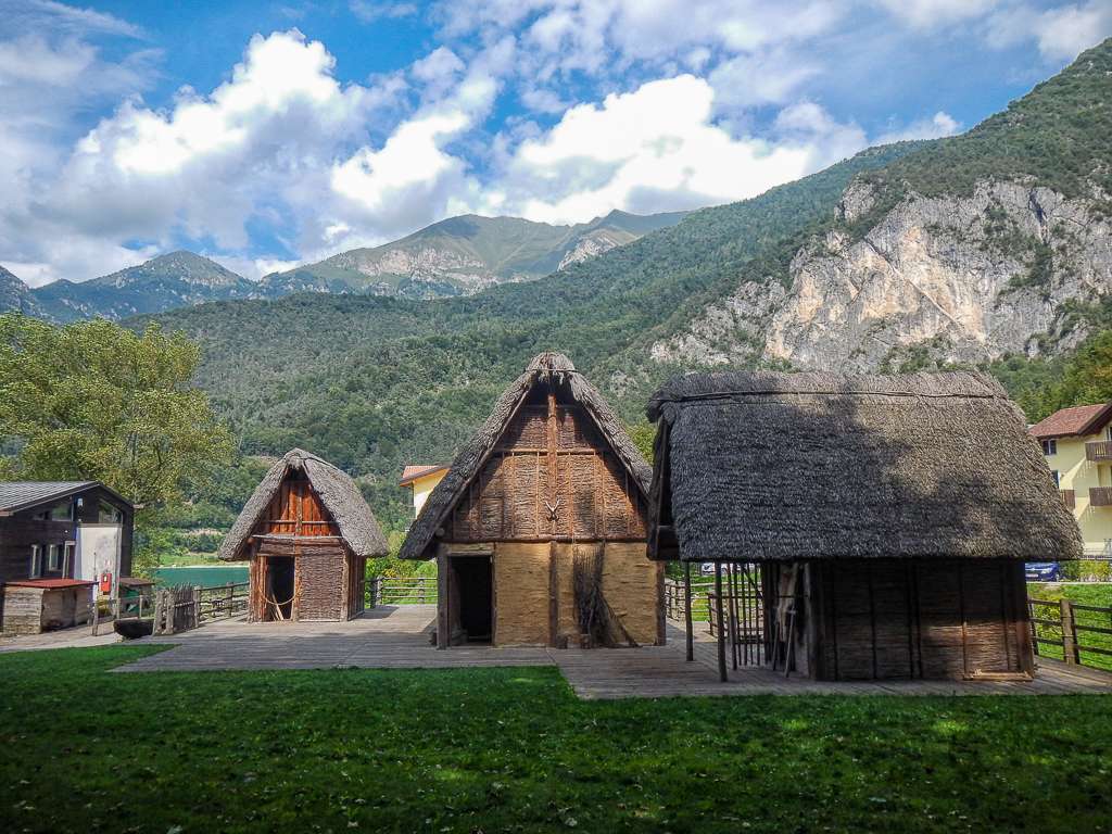 Bronze age dwellings at the Lago di Ledro