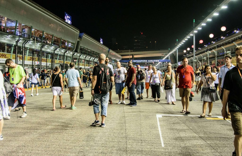Singapore Grand Prix Track Walk