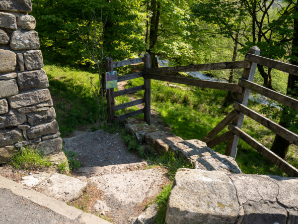 Gate At the start Hardcastle Crags